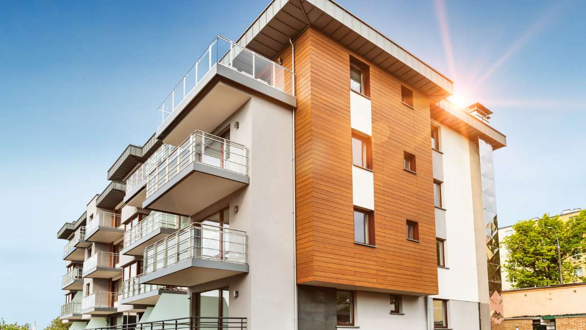 modern apartment building during a sunny day