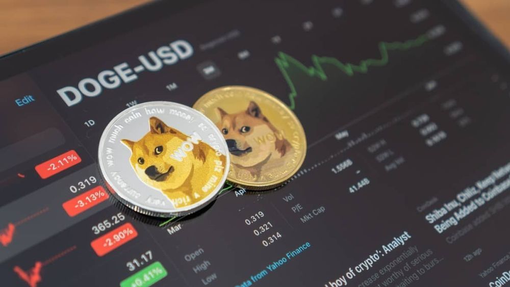 Doge coin cryptocurrency logo