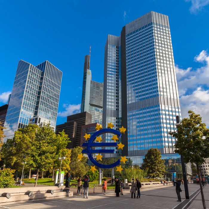 Outside European Central Bank Tower