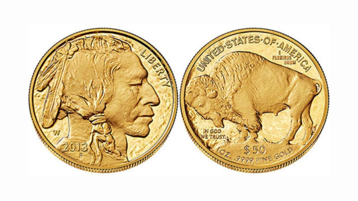 Front and Back view of an American Buffalo Gold Proof coin