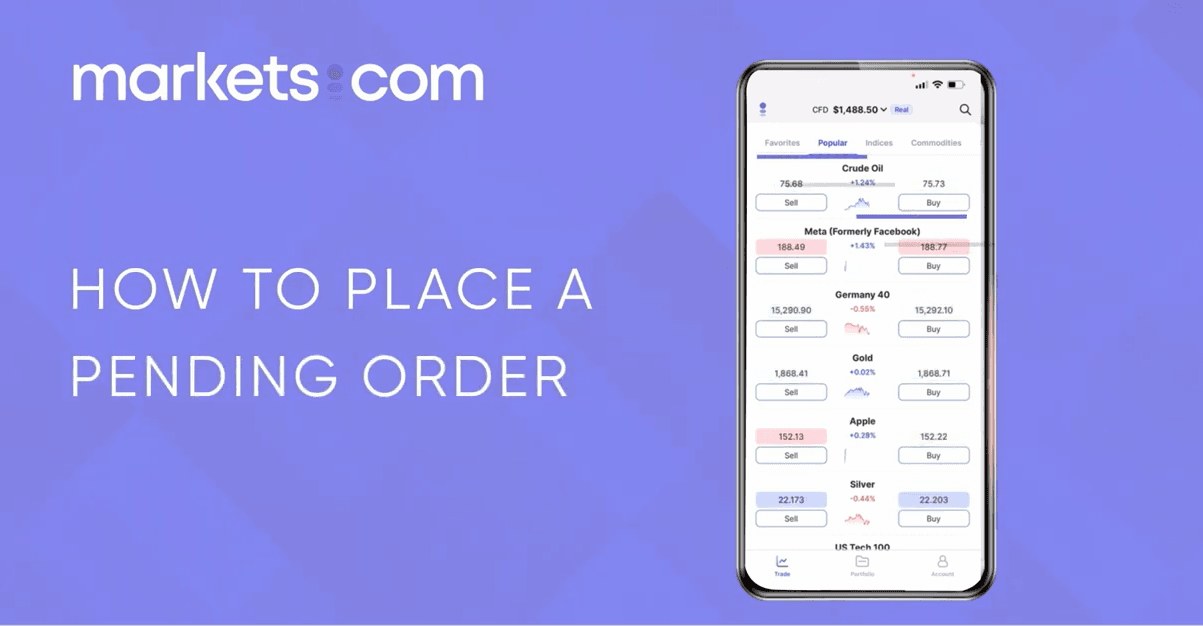 How to add a pending order