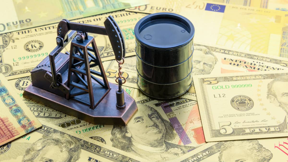 Petroleum petrodollar and crude oil concept