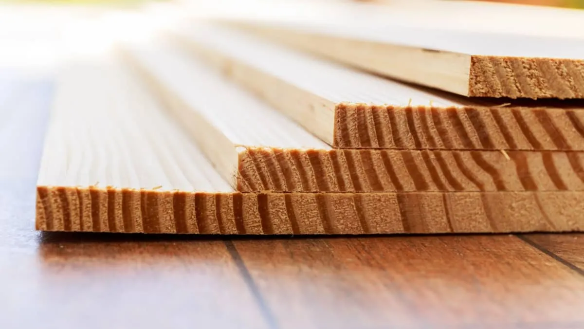 Stack of lumber wood