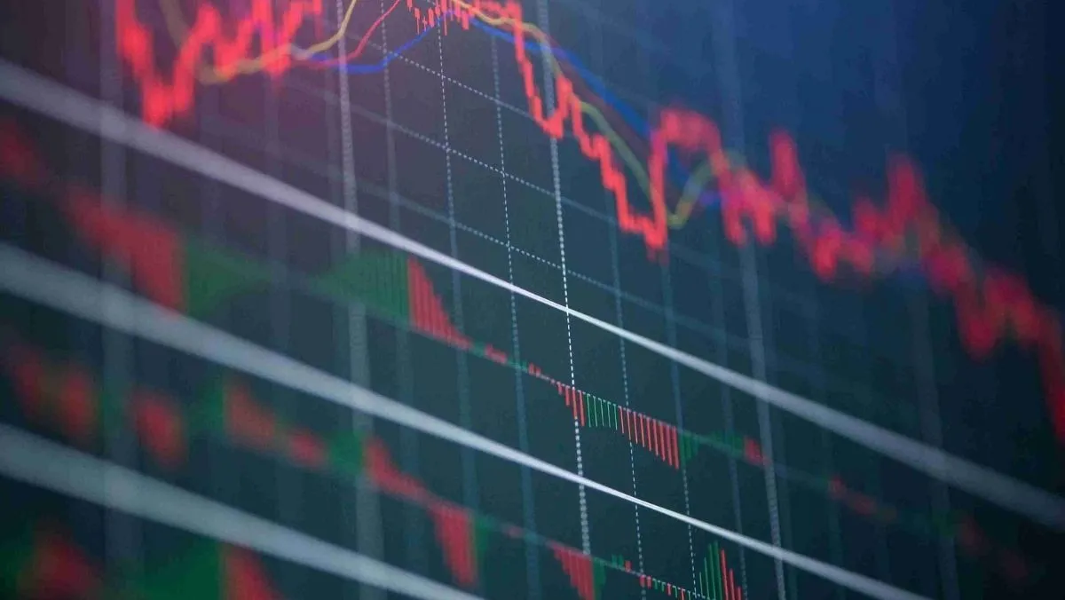 Trading visuals showcasing a bottom-aligned historical graph on the chart