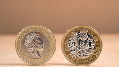 One Pound sterling coin