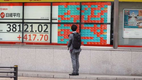 Nikkei index notches record points gain for fiscal year